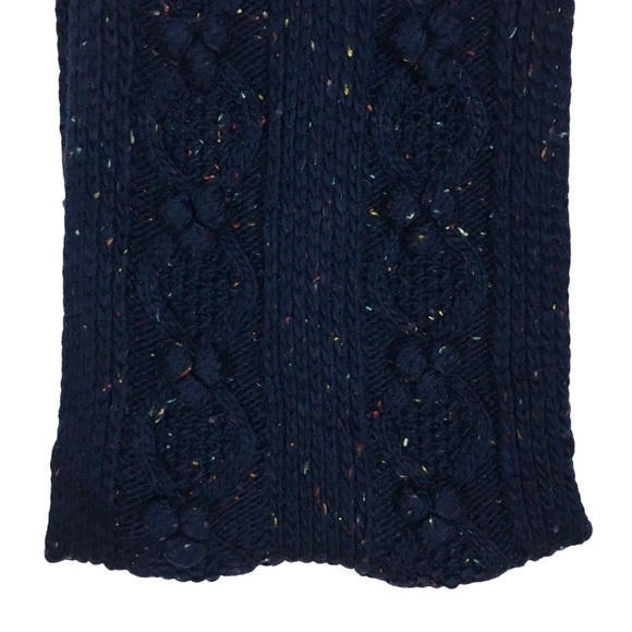 LANDS’ END Infinity Scarf Chunky Cable Knit Multicolor Speckled Yarn Cozy Warm - Picture 8 of 10